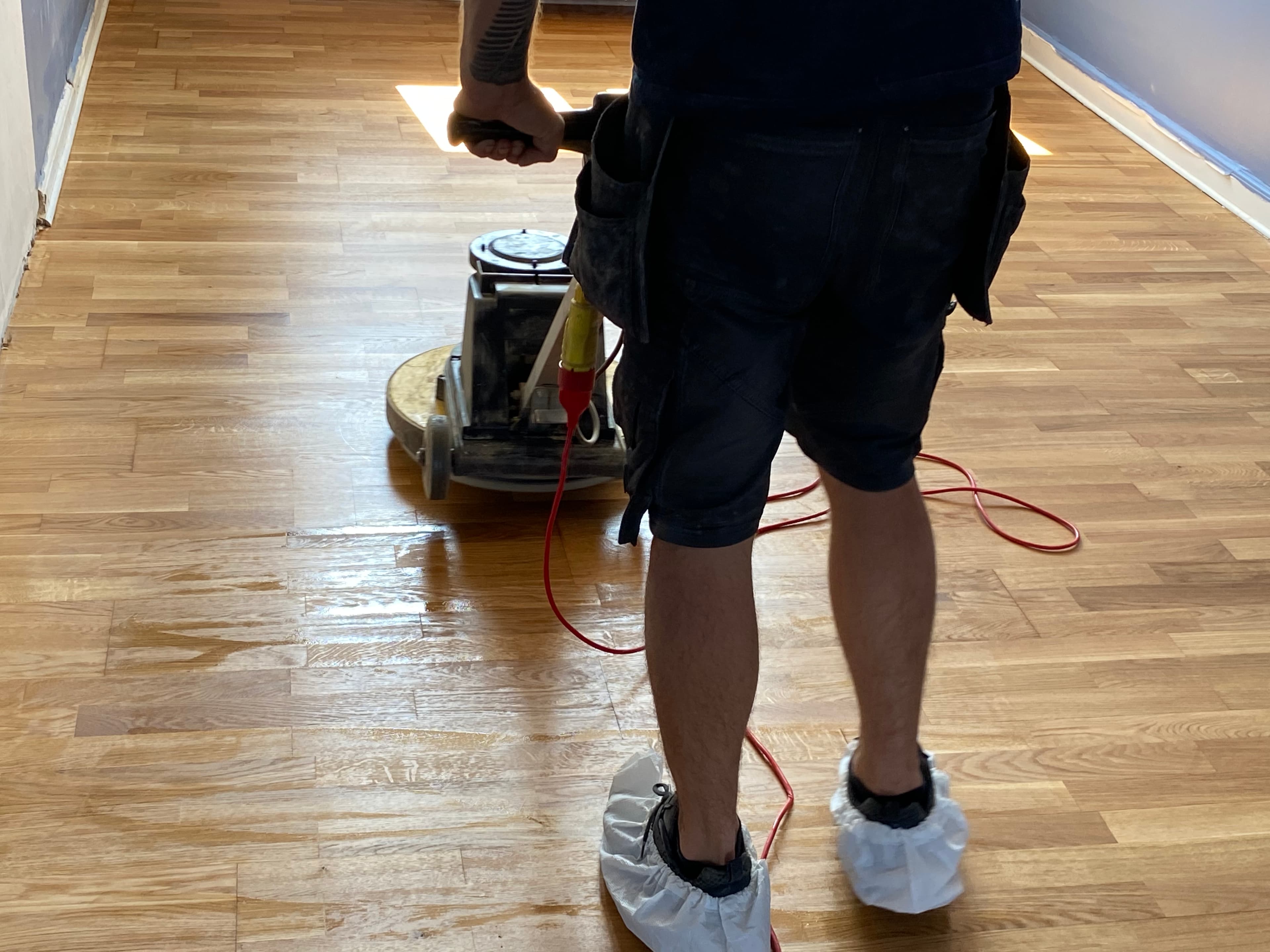 Sildebensgulv efter professionel afslibning