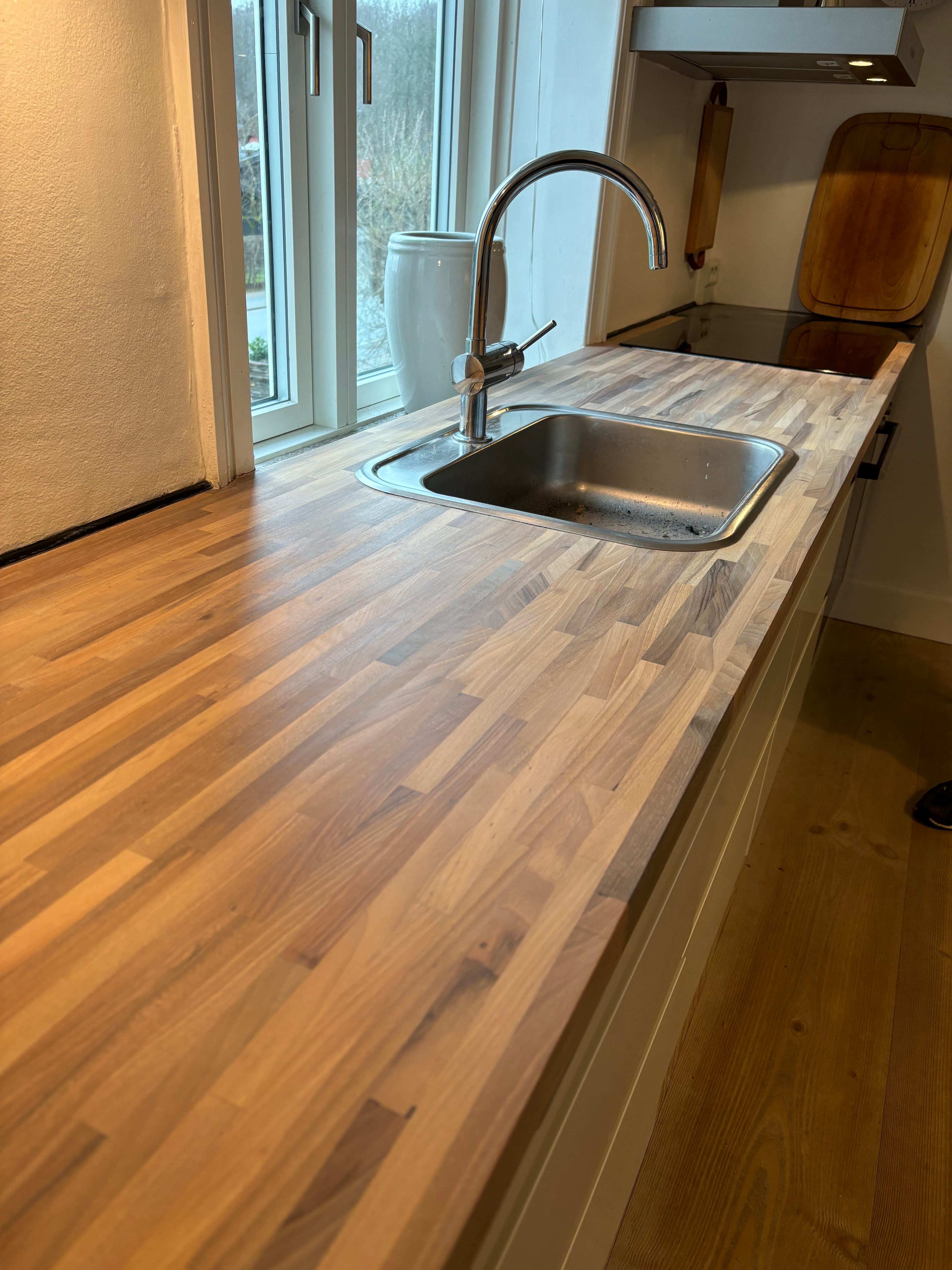 Køkken klar til håndværkerbesøg