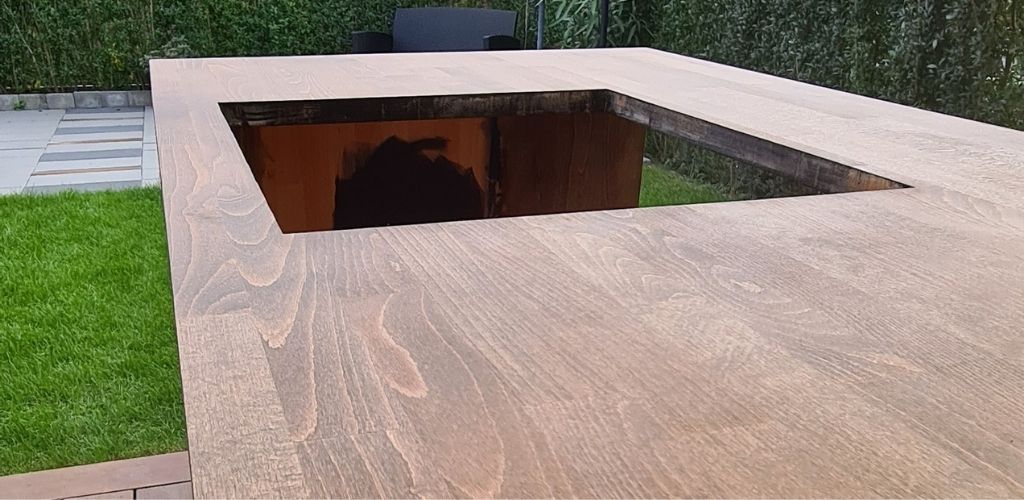 Bordpladeslibning i køkken