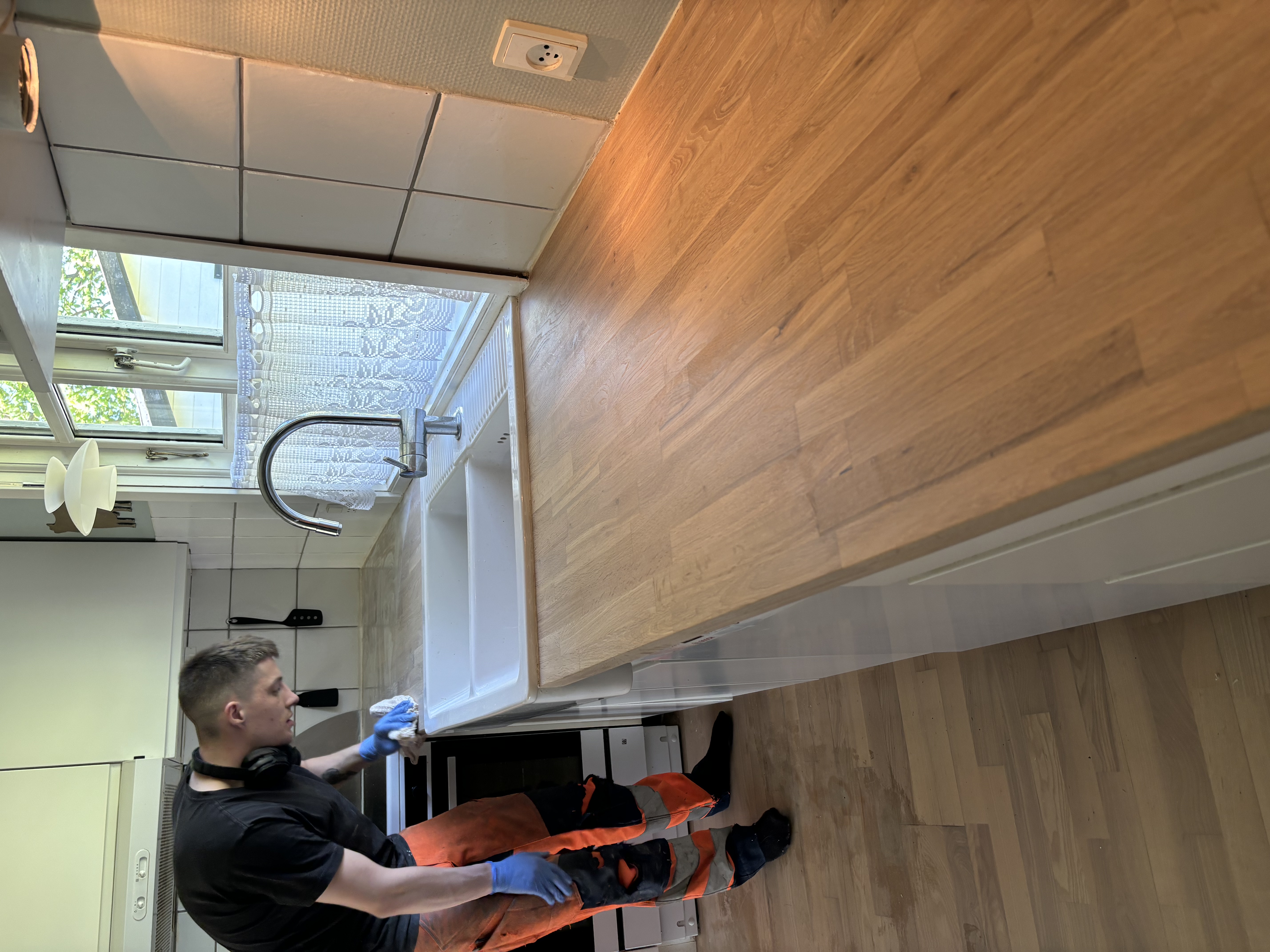 Køkken Bøg Hvid Olie efter